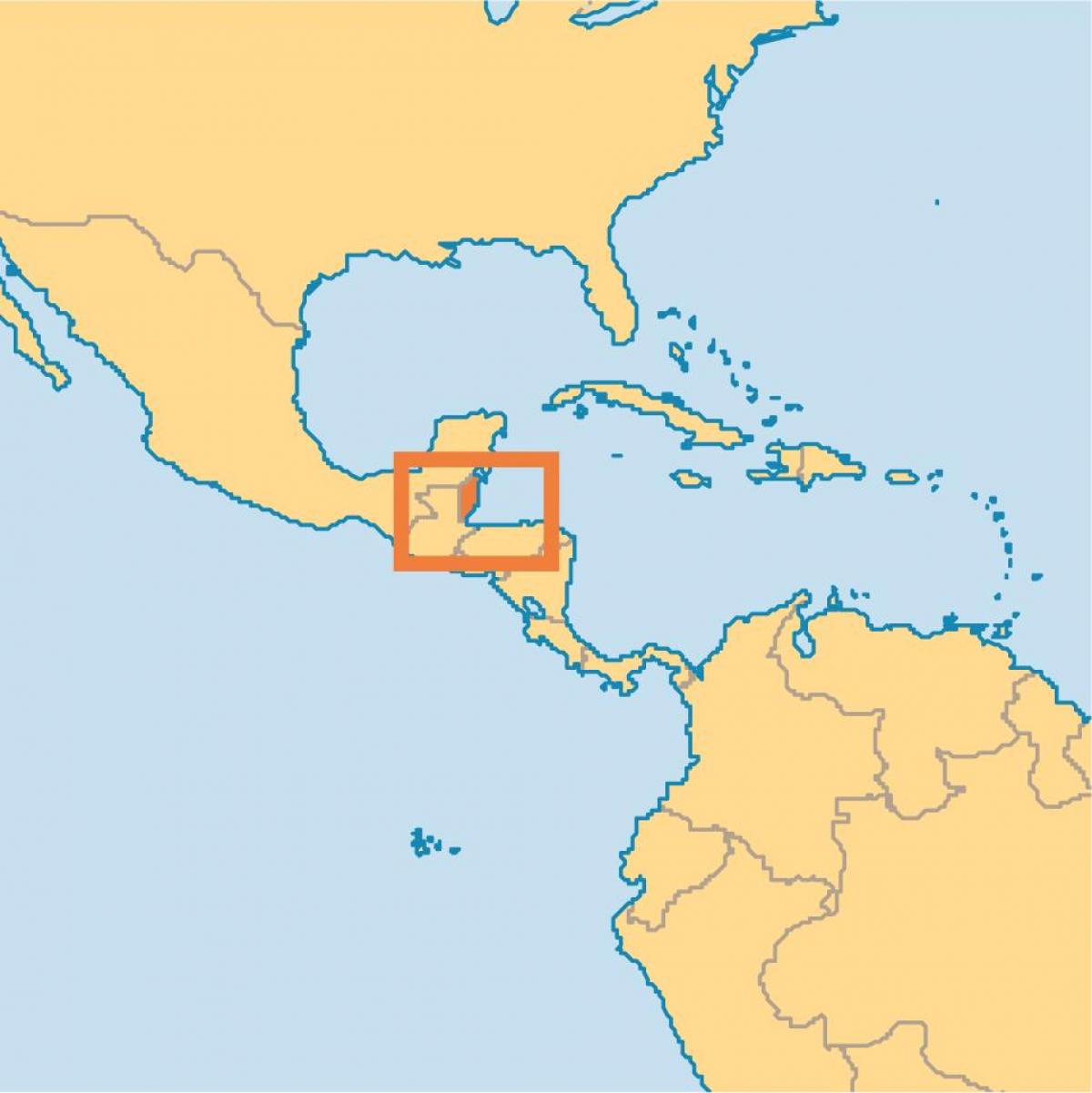 Belize kokapena munduko mapa