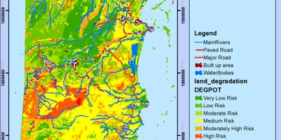 Mapa Belize klima