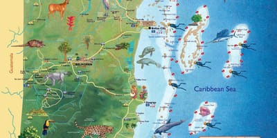 Mapa Belize ur-jauziak 