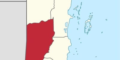 Cayo auzoan Belize mapa
