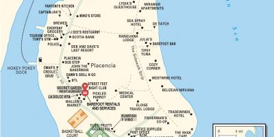 Mapa placencia herri Belize