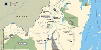 Mapa sibun ibaiaren Belize